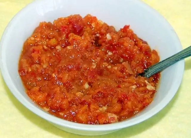 Adjika with carrots