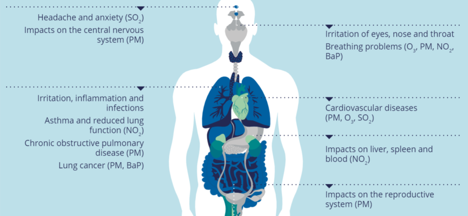 Air pollution is a health hazard