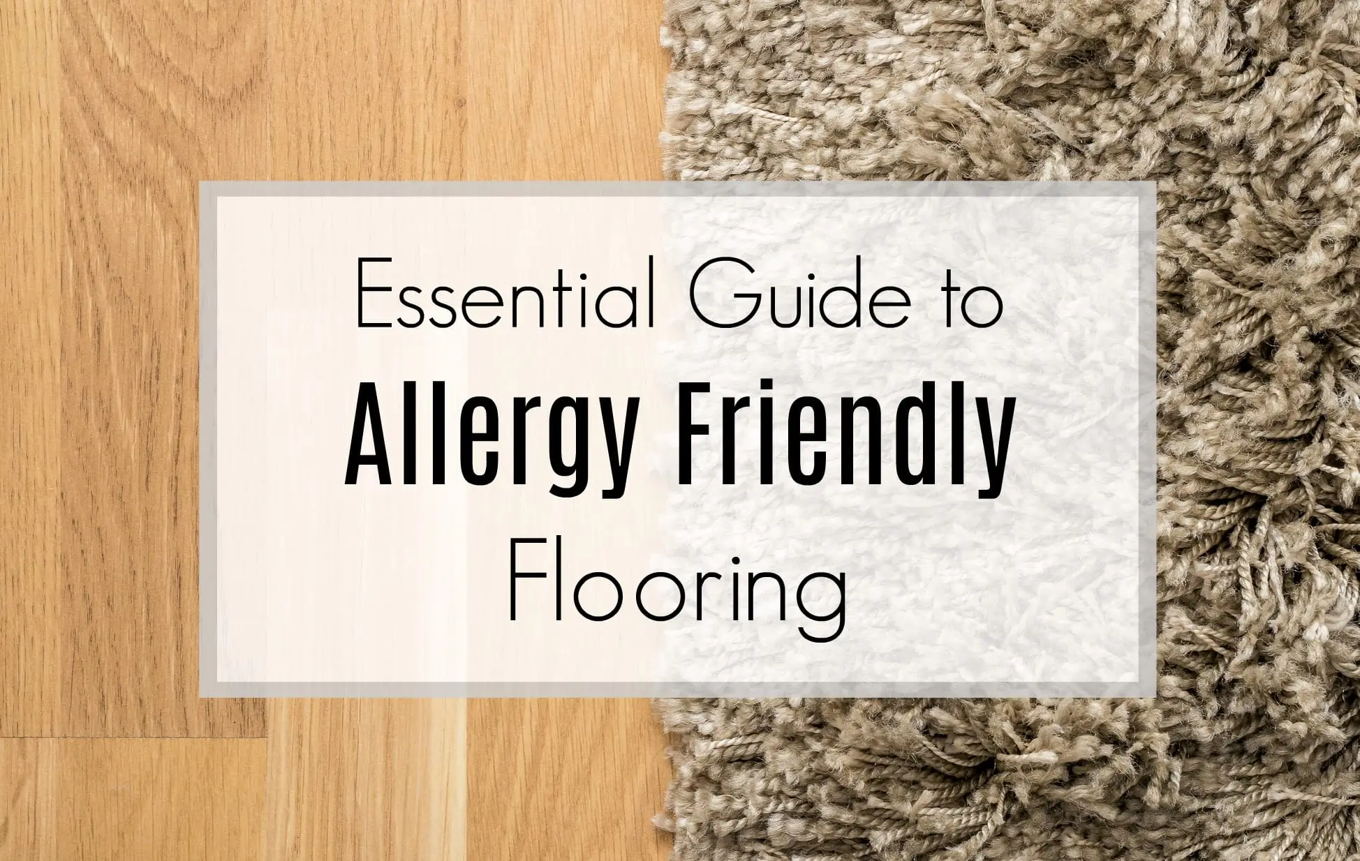 Allergy-free floors. What to avoid