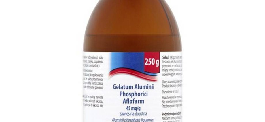 Aluminii Phosphorici Gelatum for ulcers and reflux. How to use the suspension? Can you buy it over the counter?