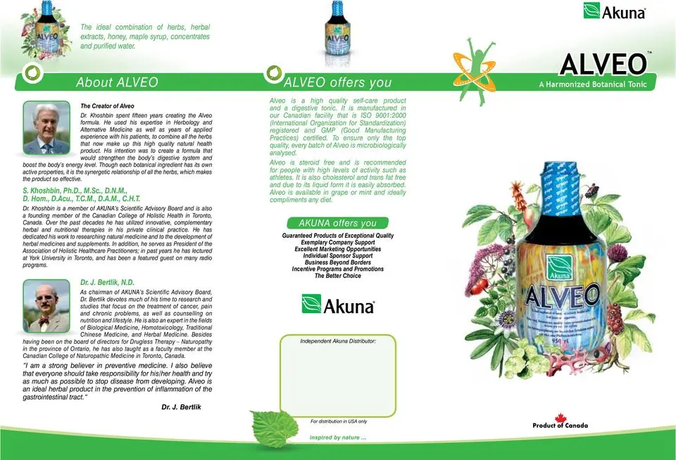 Alveo herbal tonic &#8211; action and dosage. Are there any contraindications to the use of Alvero tonic?