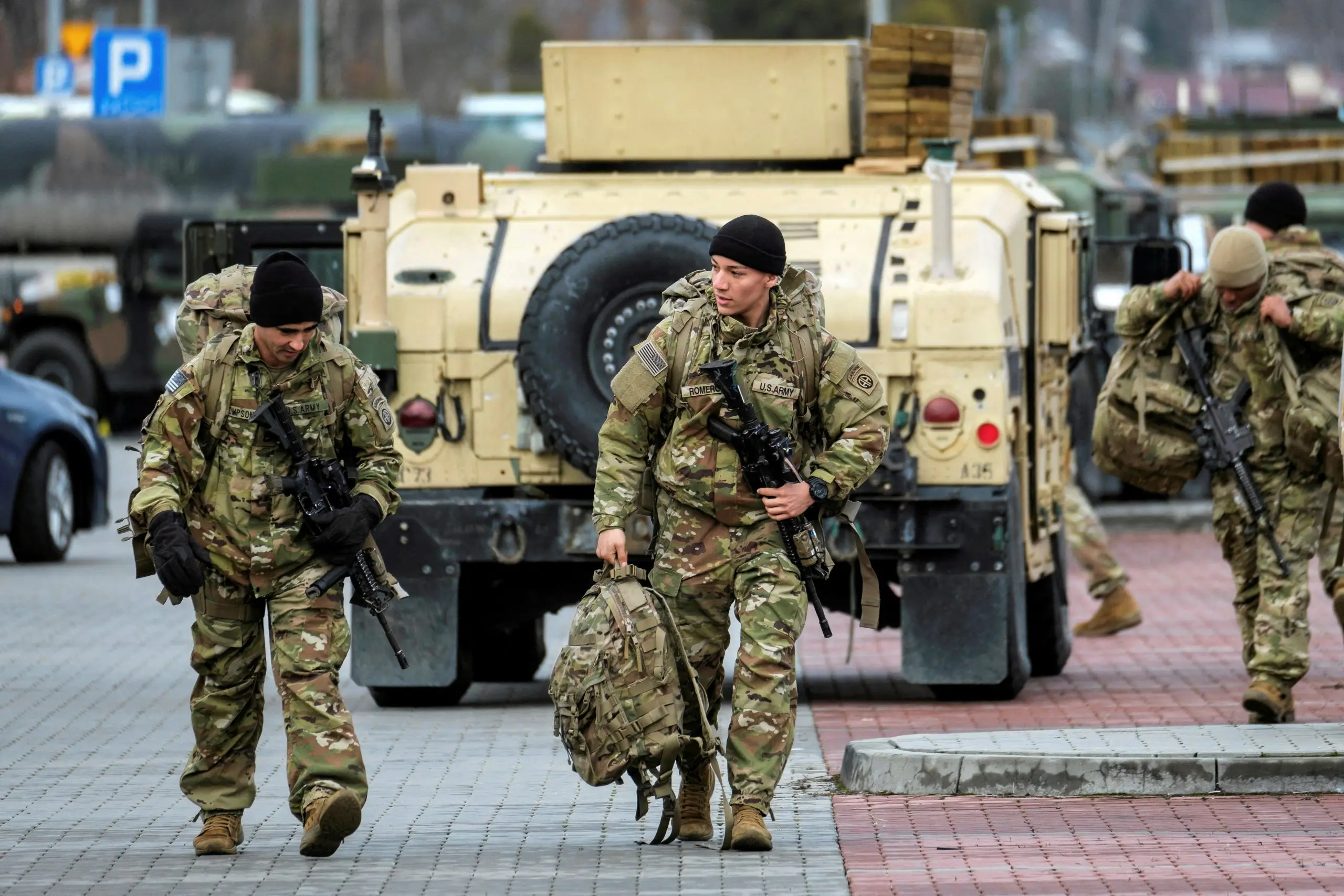 American soldiers are receiving treatment in Poland