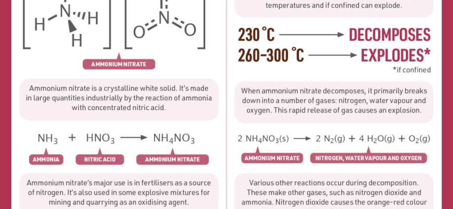 Ammonium nitrate: instructions for the use of fertilizer