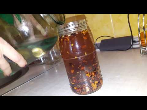 Application of pine nut shell tincture on vodka, alcohol