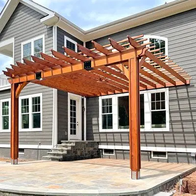 Arbor canopy: wooden, metal structure for a summer cottage, modern views, do-it-yourself production