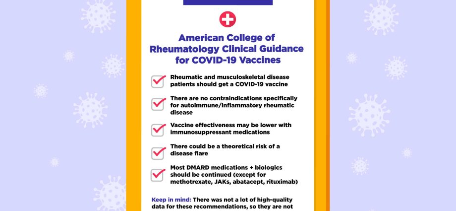 Are rheumatic diseases a contraindication to vaccination against COVID-19? Experts explain