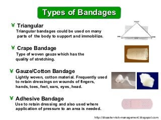 Bandages &#8211; basic types and their application