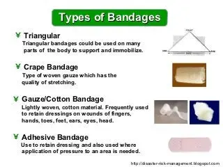 Bandages &#8211; basic types and their application