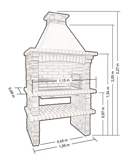 Barbecue barbecue dimensions (height, width, depth): calculation of optimal parameters + photos of ovens with different dimensions