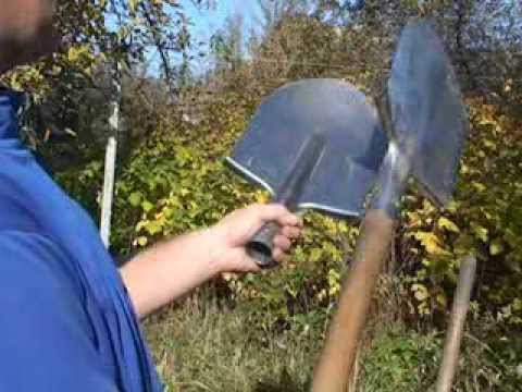 Bayonet shovel: manufacturing and use in the garden and the city