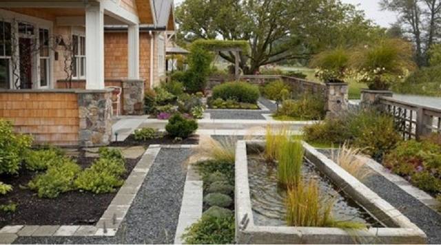 Beautiful landscape design of the site + photo of original ideas