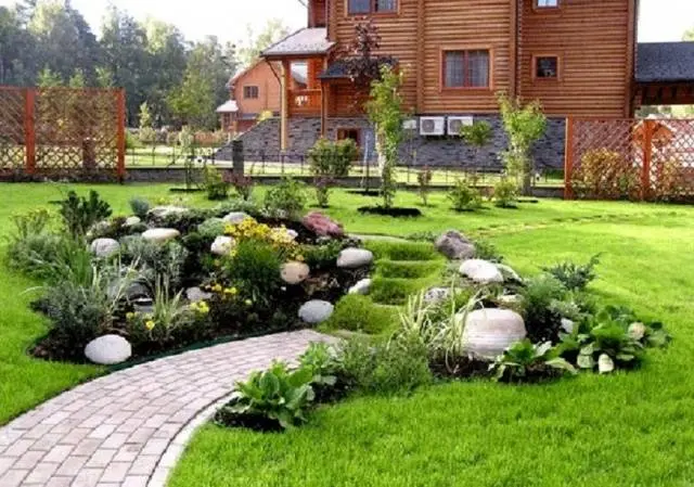 Beautiful landscape design of the site + photo of original ideas