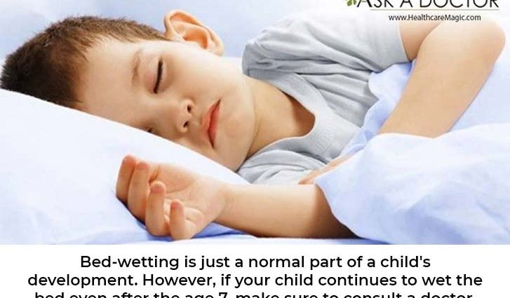 Bedwetting a child requires consultation with a doctor