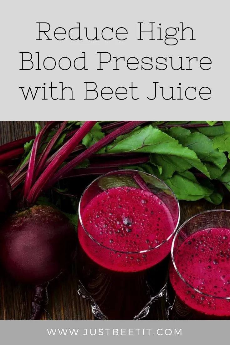 Beet juice to reduce pressure