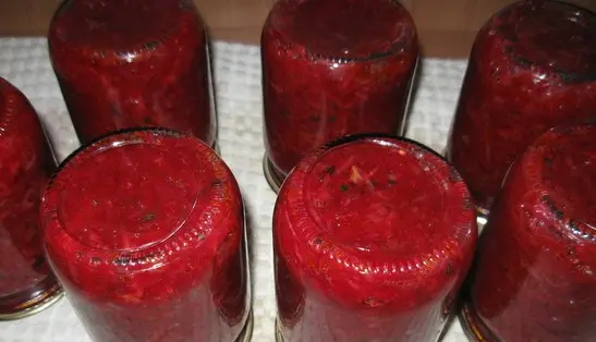 Beetroot for the winter in jars