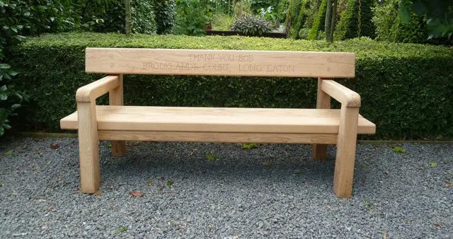 Bench from a bar: how to do it yourself, drawings, sizes and photos