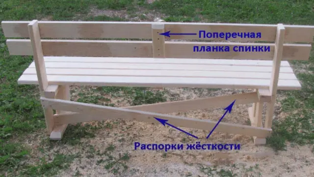 Bench from a bar: how to do it yourself, drawings, sizes and photos