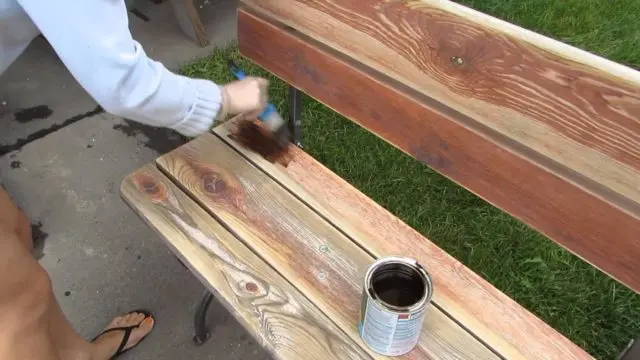 Bench from a bar: how to do it yourself, drawings, sizes and photos