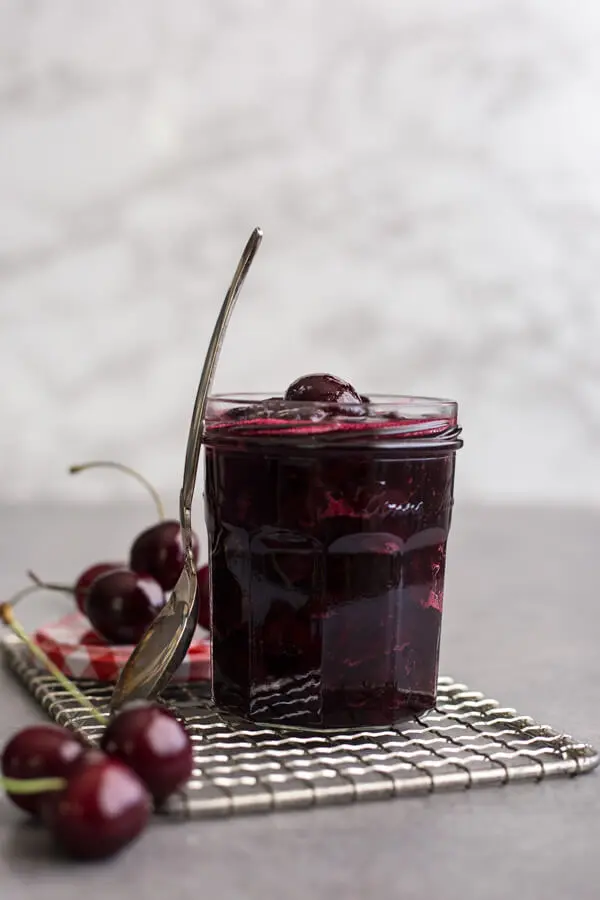 Bird cherry compote