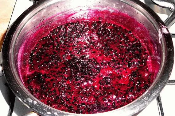 Black and red elderberry jam