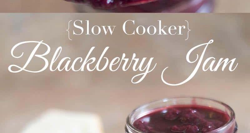 Blackberry jam in a slow cooker