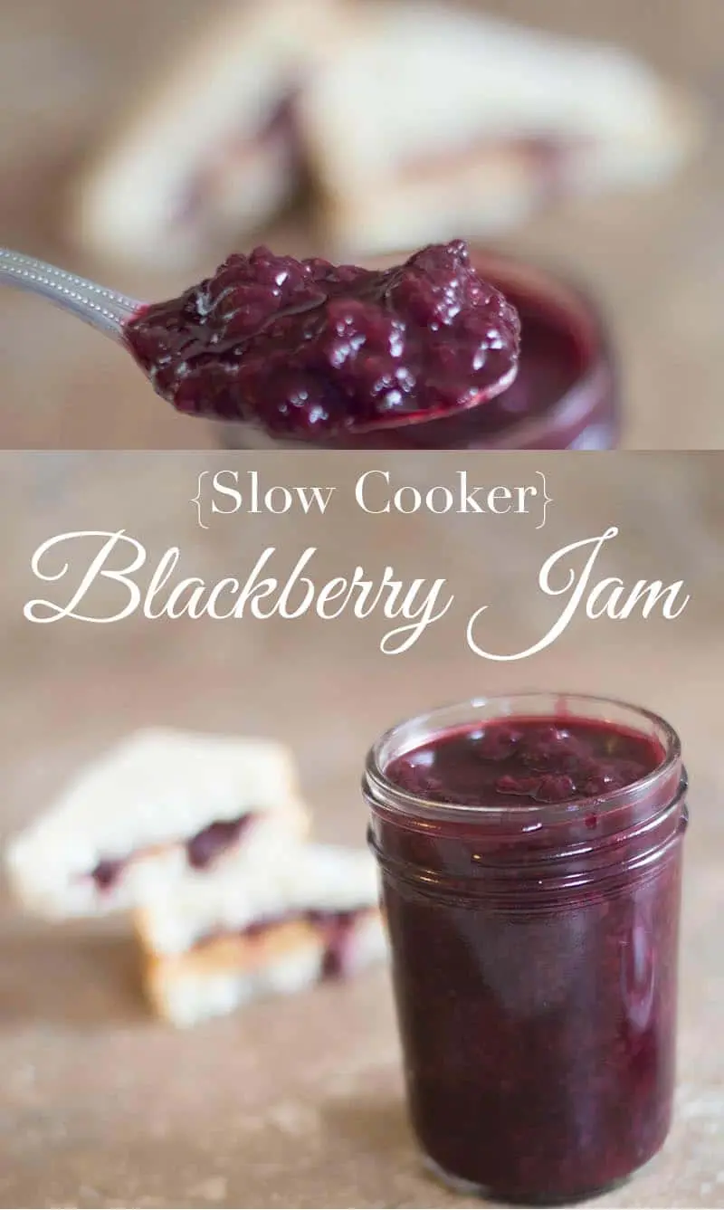 Blackberry jam in a slow cooker