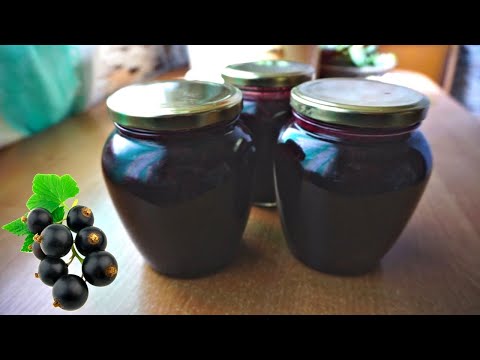 Blackcurrant jam in a meat grinder