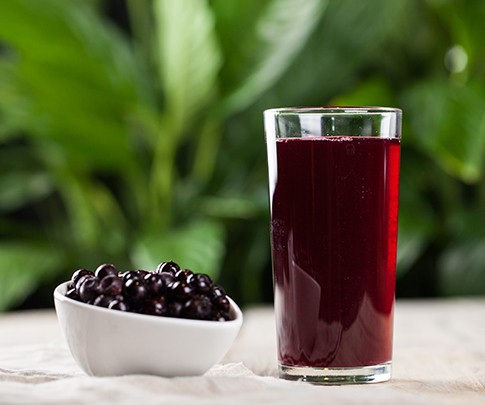 Blackcurrant juice: frozen, fresh