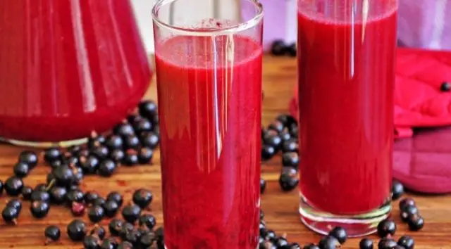 Blackcurrant juice: frozen, fresh