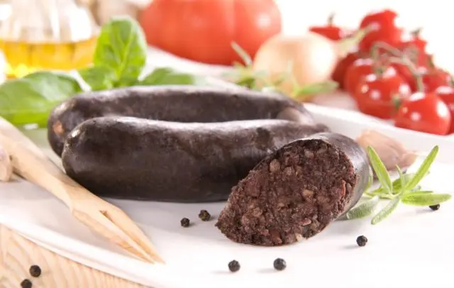 Blood sausage with buckwheat: calories, benefits and harms