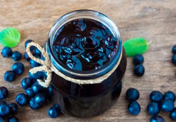 Blueberry jam for the winter: benefits, calories, simple recipes from frozen berries, Five Minute