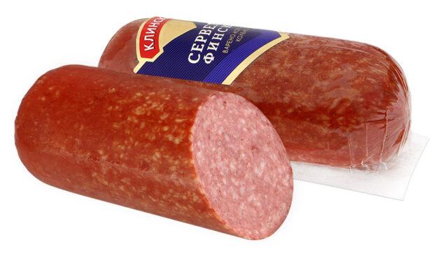 Boiled-smoked sausages from meat of turkeys, pork, beef and other types of meat