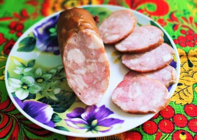 Boiled-smoked sausages from meat of turkeys, pork, beef and other types of meat