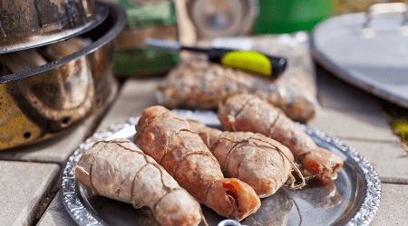 Boiled-smoked sausages from meat of turkeys, pork, beef and other types of meat