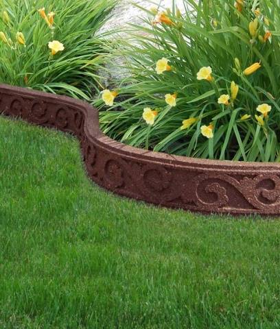 Borders for flower beds: types of materials, manufacturing methods