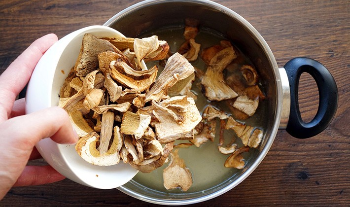 Bouillon recipes from porcini mushrooms