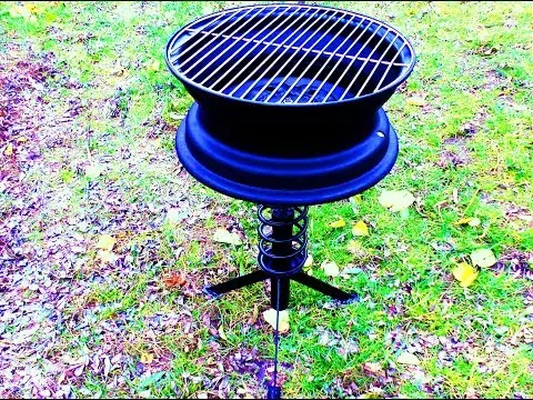 Brazier from car disks (cauldron stand, barbecue oven, grill): step-by-step assembly + photo of wheel brazier ideas