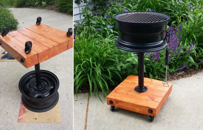 Brazier from car disks (cauldron stand, barbecue oven, grill): step-by-step assembly + photo of wheel brazier ideas