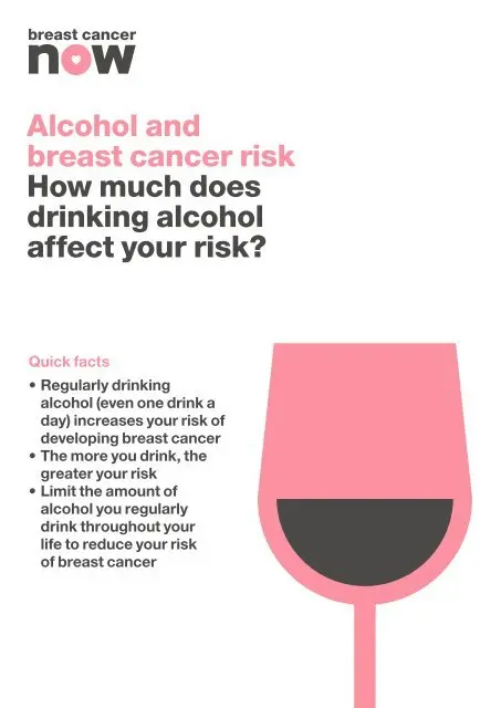 Breast cancer likes alcohol. How much is dangerous?