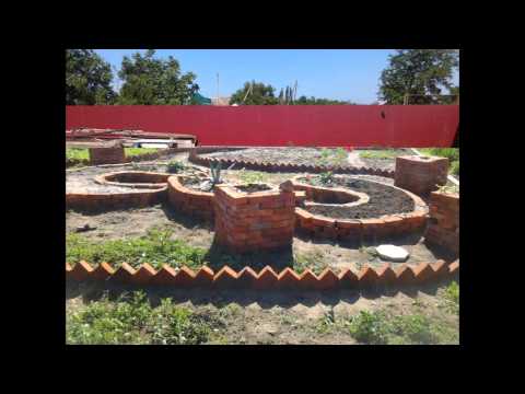 Brick flower beds: do it yourself