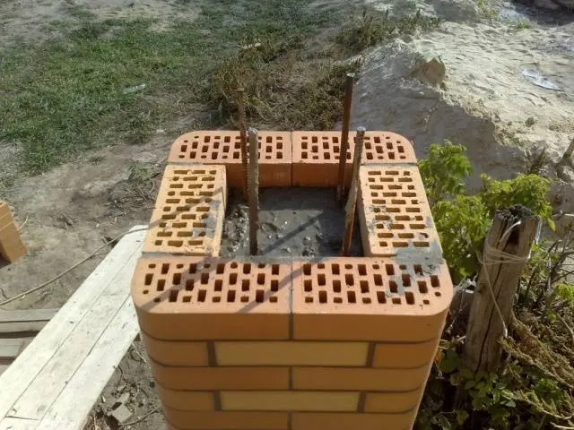 Brick gazebos: photo &#8211; simple and beautiful