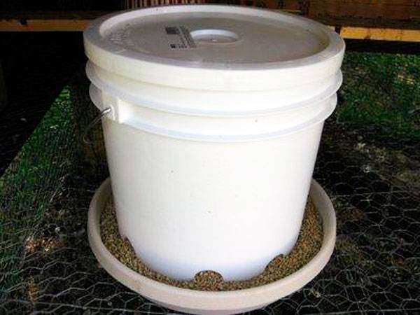 Bunker feeders for chickens