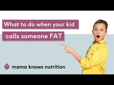 Can a child be told that he is fat? Explains the nutritionist