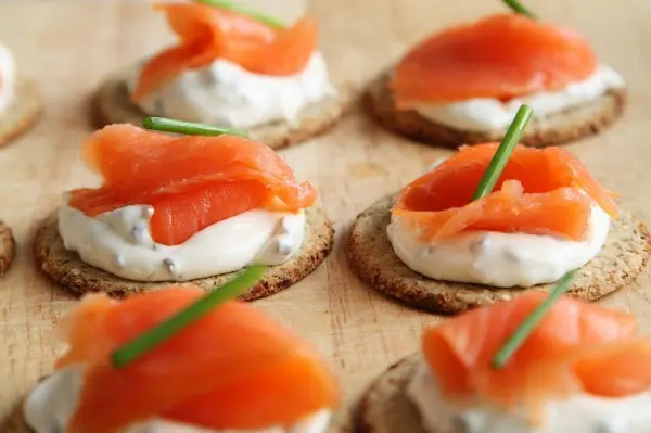 Canape with salmon on skewers and without: 17 recipes for original snacks with photos