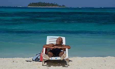 Cancer does not stop everyone from sunbathing