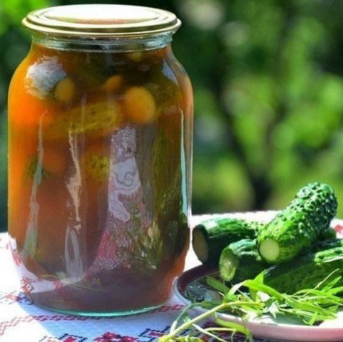 Canned cucumbers with chili ketchup for the winter: pickling and pickling recipes per liter jar