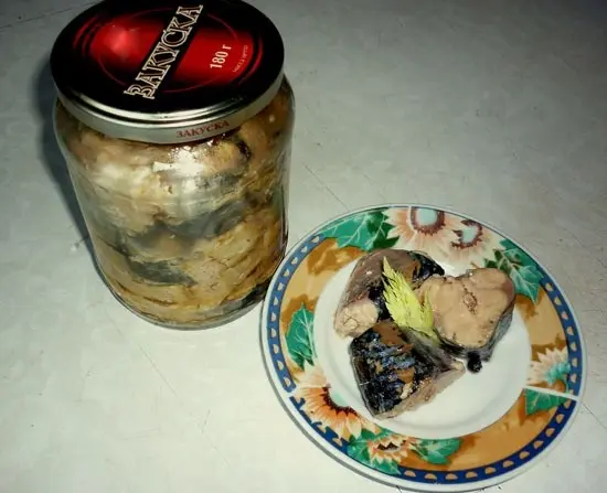 Canned fish for the winter at home