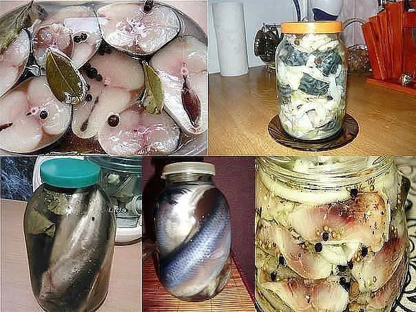 Canned fish for the winter at home
