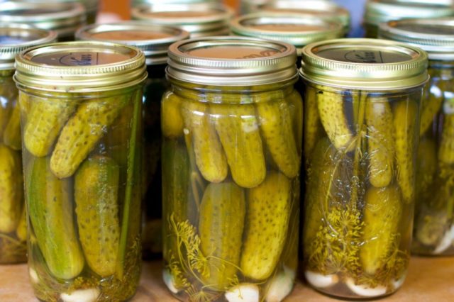 Canning cucumbers with citric acid for the winter in liter jars