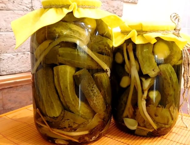 Canning cucumbers with citric acid for the winter in liter jars